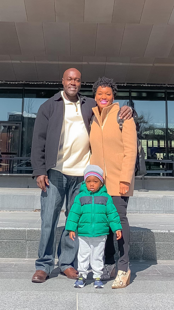 Family with toddler in Washington, DC