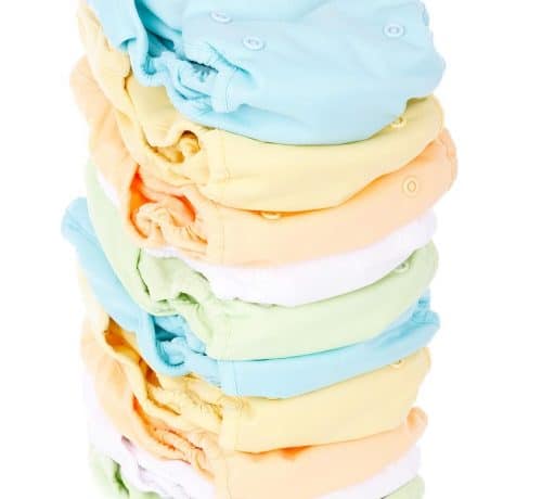 Cloth diapers for diaper caddy