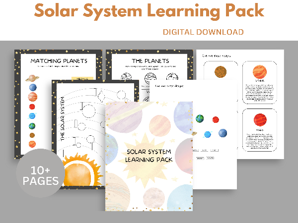 Solar system learning pack.