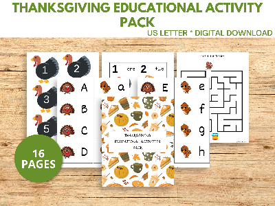 Printable Educational activity pack.