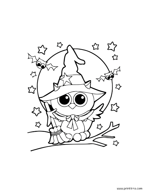 Halloween coloring page.