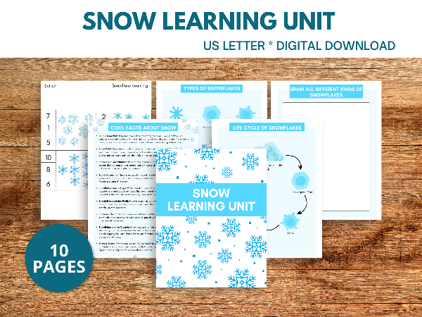 Snow learning unit study.