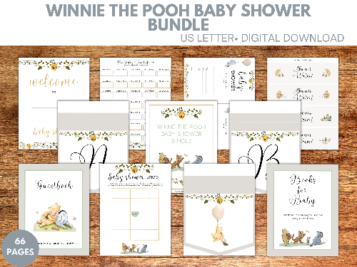 Winnie The Pooh Baby Shower Printables.